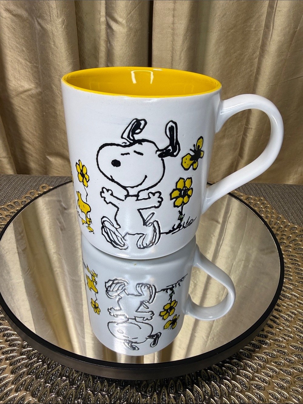 Peanuts Snoopy Yellow Floral Mug • 2025 Zrike Brands